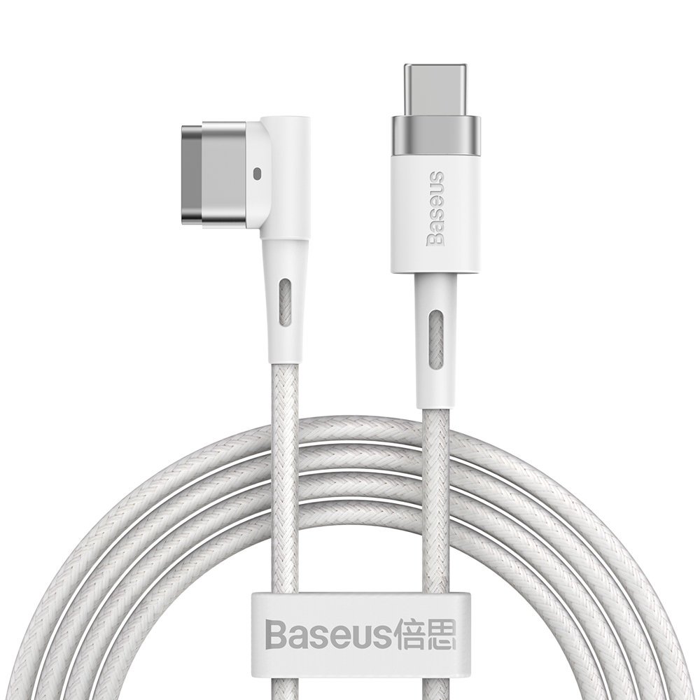 Baseus® CATXC-W02 Magnetni MacBook Type C 60W kabel 2M beli (L-oblika)