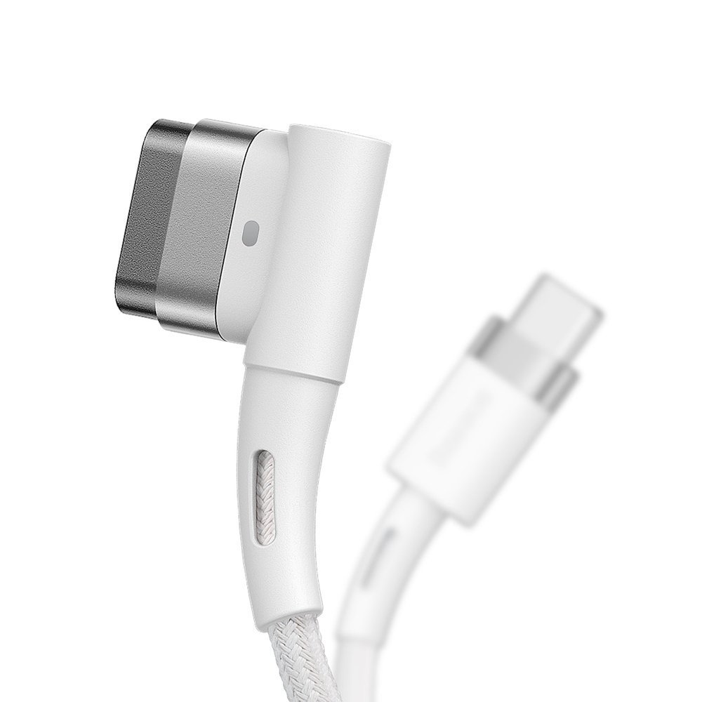 Baseus® CATXC-W02 Magnetni MacBook Type C 60W kabel 2M beli (L-oblika)