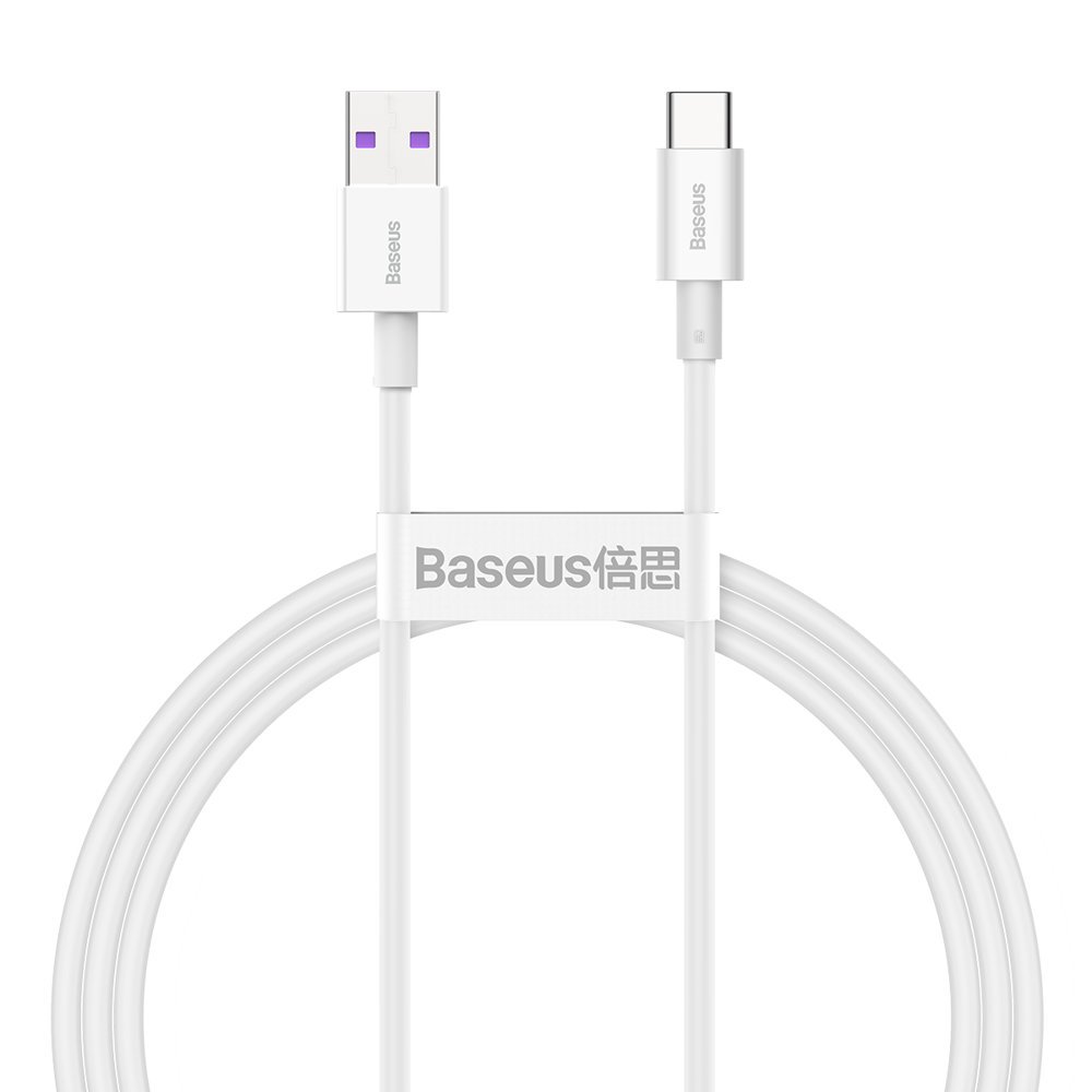 Baseus® CATYS-02 Silikonski Type C Kabel 66W 1M beli