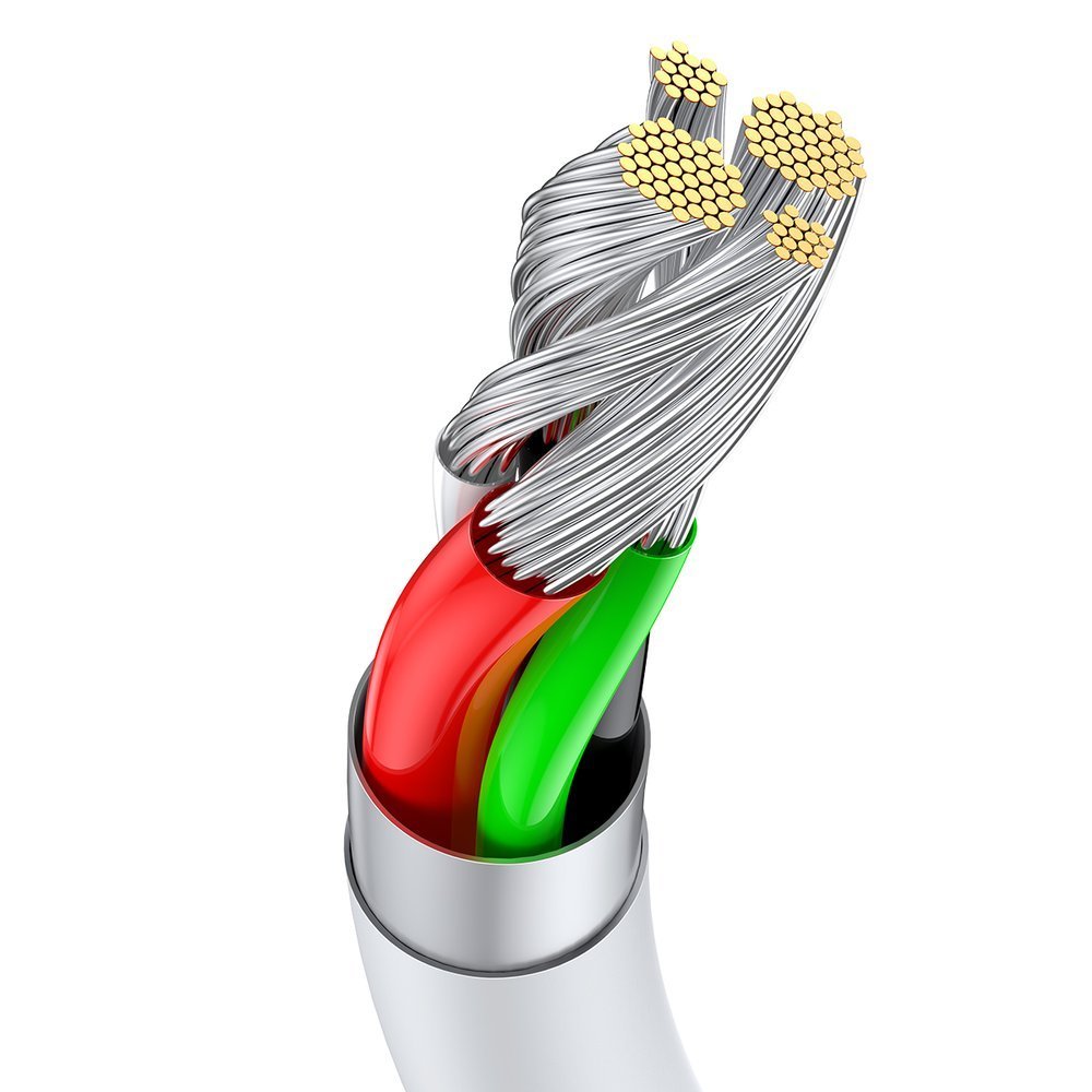 Baseus® CATYS-02 Silikonski Type C Kabel 66W 1M beli