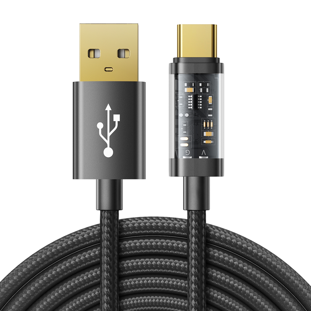 JOYROOM® S-UC027A12 Pleteni Type C Kabel 1.2M Črni