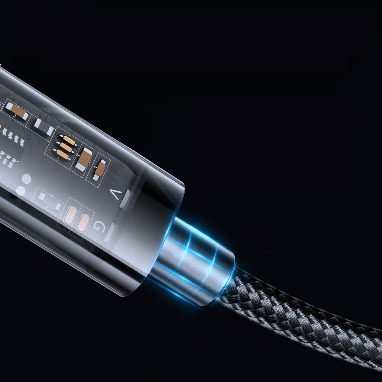 JOYROOM® S-UC027A12 Pleteni Type C Kabel 1.2M Črni