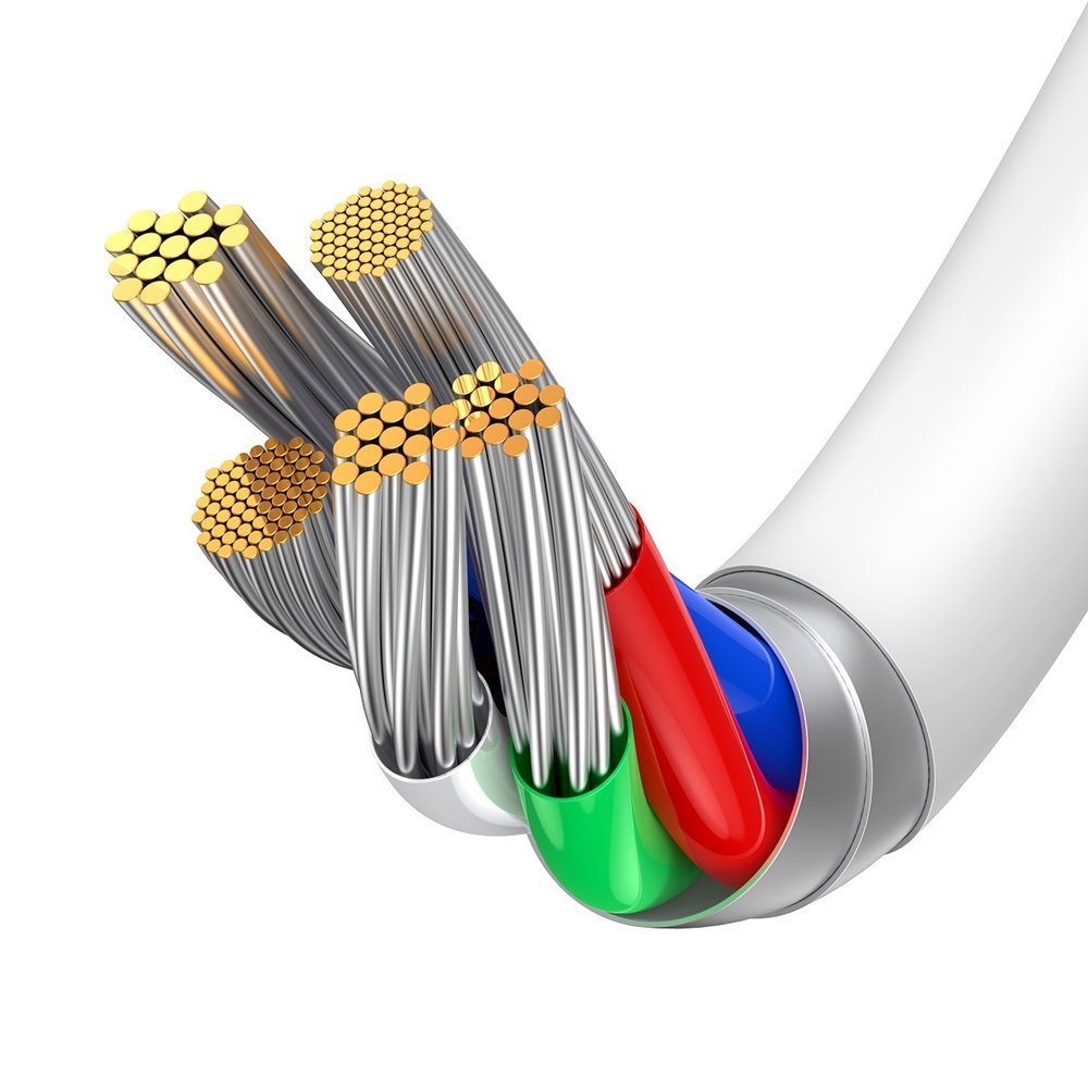 Baseus® CATLYS-A02 Silikonski Lightning to Type C Kabel 1M 20W Beli