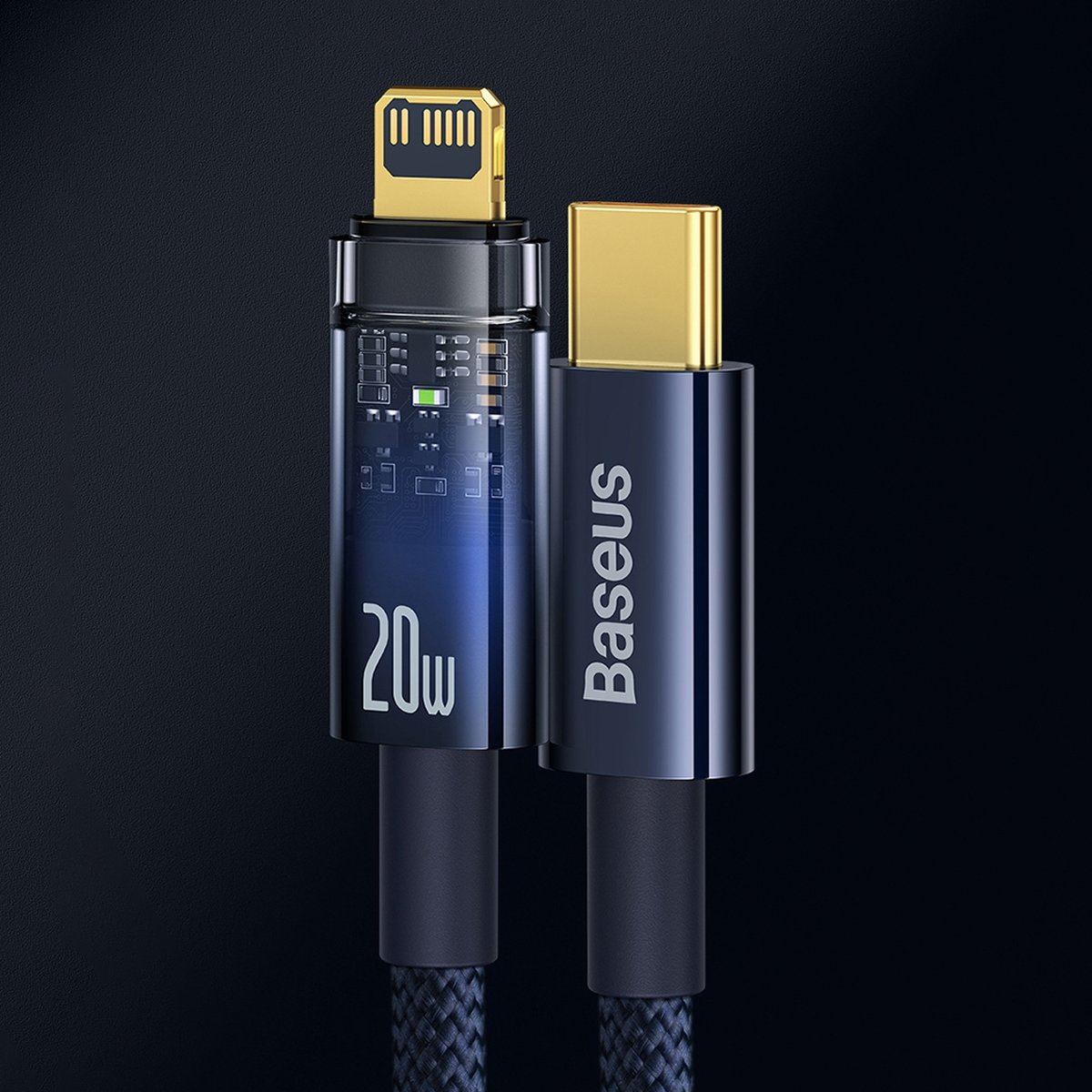 Baseus® CATLGD-01 Type C to Lightning Kabel 1M 20W Črni