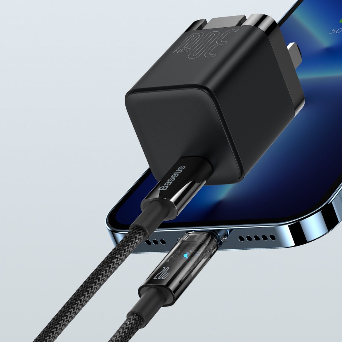 Baseus® CATLGD-01 Type C to Lightning Kabel 1M 20W Črni
