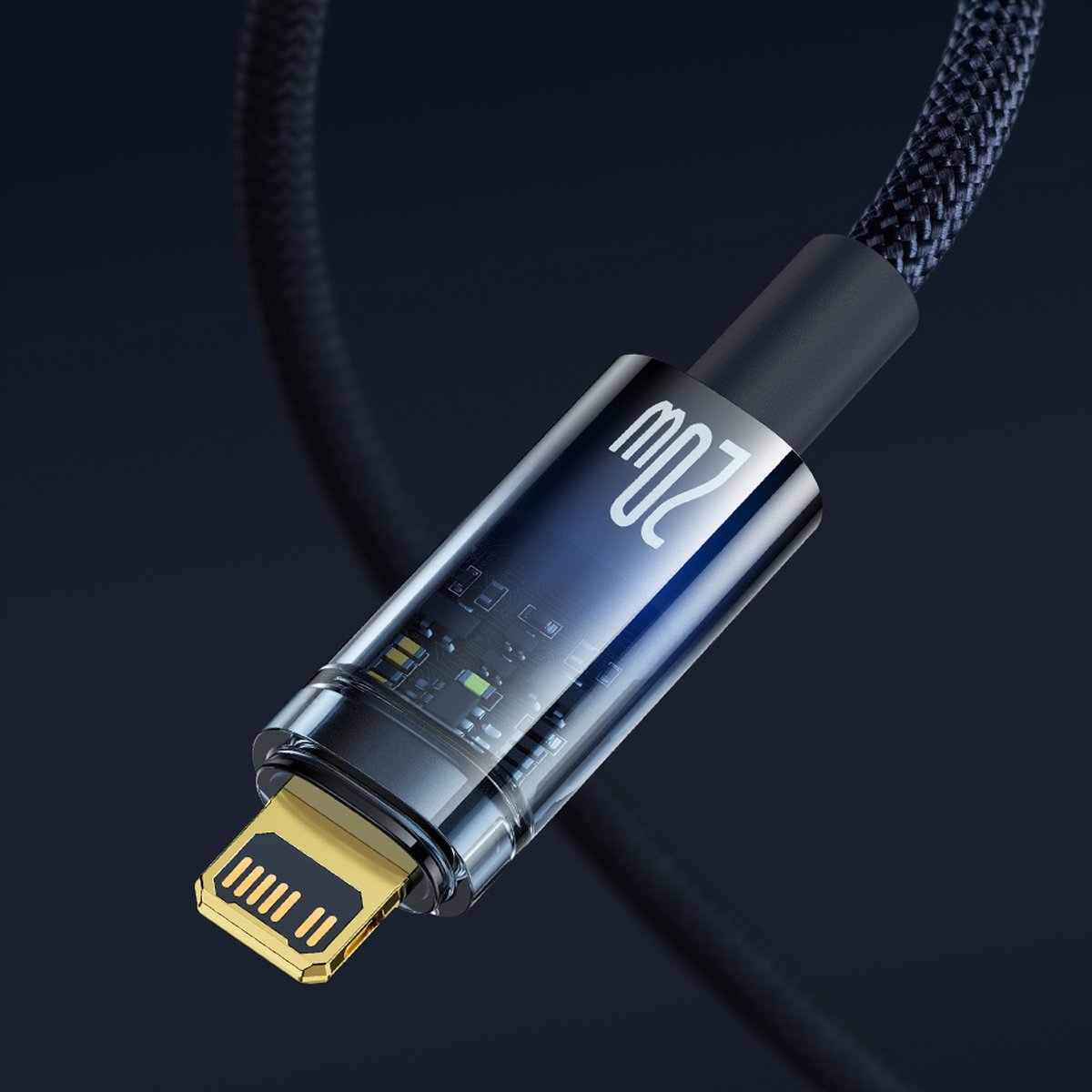 Baseus® CATLGD-01 Type C to Lightning Kabel 1M 20W Črni